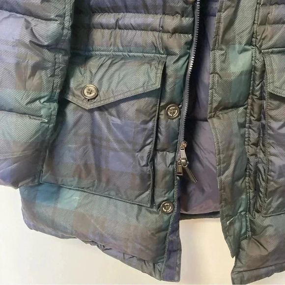 NWOT Polo by Ralph Lauren tartan down long jacket with hood - Picture 16 of 16